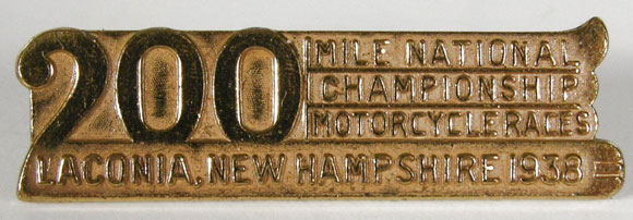 1938 200 Mile Race Pin